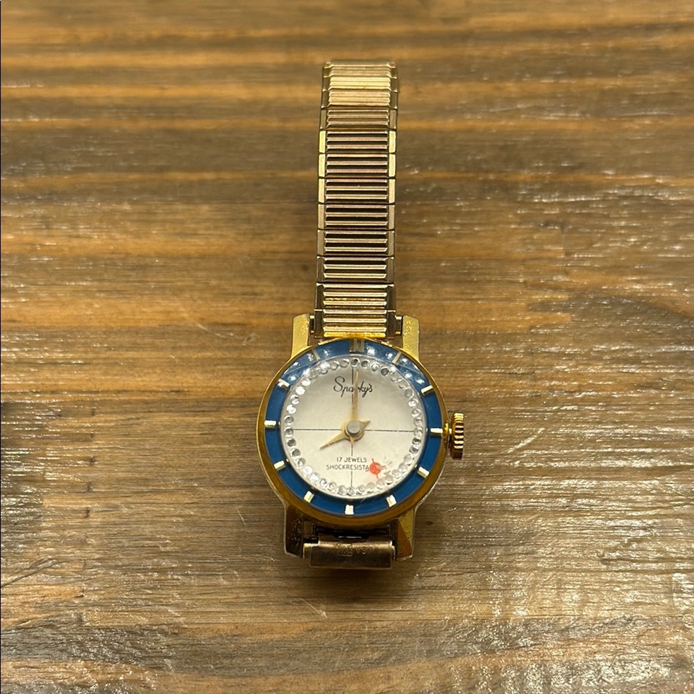 Vintage Sparky’s Gold and Blue women’s watch